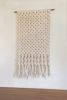 Minimal Modern Macramé Wall Hanging Hand-Knotted Art | Macrame Wall Hanging in Wall Hangings by MACRO MACRAME by Maeve Pacheco. Item made of wood with cotton works with boho & minimalism style