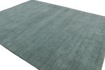 Rug & Kilim’s Modern Rug in Blue and Cream, with Stripes | Area Rug in Rugs by Rug and Kilim