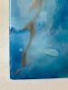 Marine Sapphire Original Alcohol Ink & Resin Painting | Oil And Acrylic Painting in Paintings by MELISSA RENEE fieryfordeepblue  Art & Design | Salon Platinum - Aliso Viejo, Orange County, CA in Aliso Viejo. Item composed of wood and synthetic in contemporary or eclectic & maximalism style