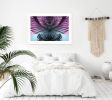 Purple Palms 1 | Prints by Stephanie Mill. Item made of paper