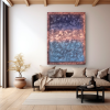 'Azure + Alloy' | Paintings by Christina Twomey Art + Design. Item made of canvas works with minimalism & contemporary style
