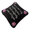 hand-embroidered needlepoint GOSSIP GIRL pillow * OOAK | Pillows by Mommani Threads. Item made of wool compatible with contemporary and eclectic & maximalism style