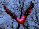 Night Bird | Lighting by Michael Young Sculpture. Item made of aluminum