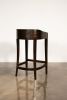 Contemporary Counter Stool in Wood and Leather by Costantini | Chairs by Costantini Design. Item composed of wood and leather in contemporary style