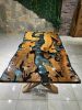 Epoxy Dining Table - Wood Modern Table | Tables by TigerWoodAtelier. Item composed of walnut and aluminum in eclectic & maximalism or art deco style