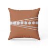Abstract Throw Pillow | Terracotta Rust Hues | Pillows by SewLaCo. Item made of linen works with boho & minimalism style