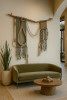 Macrame "Sage Mist" | Macrame Wall Hanging in Wall Hangings by MossHound Designs | The Brent Lofts in Pensacola. Item composed of wood and cotton in boho or contemporary style