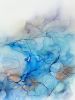 'Aqua II' - Luxury Resin and Alcohol Inks Abstract Artwork | Paintings by Christina Twomey Art + Design. Item made of birch wood compatible with minimalism and contemporary style