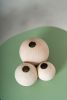 Boule candle holder - bougeoir #2 | Decorative Objects by Nadine Hajjar Studio. Item composed of walnut and copper in minimalism or contemporary style