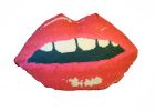 EMBRASSE MOI cotton sateen sculpted lips pillow /custom made | Pillows by Mommani Threads | Benjamin's and Libba's of Morganton in Morganton. Item composed of fabric compatible with contemporary and modern style