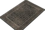 Rug & Kilim’s Distressed Khotan Rug in Blue & Gray Trellis | Area Rug in Rugs by Rug and Kilim