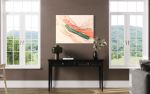 Elmhurst Sunset in Washi | Oil And Acrylic Painting in Paintings by Jan Sullivan Fowler. Item composed of paper and synthetic