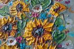 Forever Summer Flowers | Oil And Acrylic Painting in Paintings by DaggArt. Item composed of canvas & synthetic