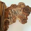 c.1920 Chinese Carved Architectural Panel — Floral Polychrom | Wall Sculpture in Wall Hangings by Loom&Drift. Item composed of wood compatible with mid century modern and country & farmhouse style
