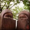 No Mataras! | Public Sculptures by Cicero D'Ávila. Item made of wood