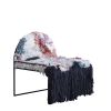 SW Fluffy Chair | Accent Chair in Chairs by soft-geometry. Item composed of fabric and steel