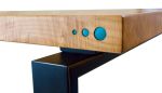 Cosmic Barley | Coffee Table in Tables by Cline Originals. Item composed of wood and steel in minimalism or japandi style
