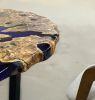 Olive Epoxy Resin Table, Wooden Live Edge Epoxy Dining Table | Tables by Tinella Collection. Item composed of wood and metal in minimalism or contemporary style