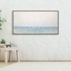 "Salton Sea III" - Mixed Media Ocean Art - Commission | Paintings by Kelly Hanna Studio. Item composed of canvas and fiber in boho or minimalism style