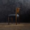 Exotic Wood and Leather Side Chair from Costantini, Renzo | Dining Chair in Chairs by Costantini Design. Item composed of wood and fabric