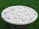 Customizable Concrete Round Pillar Dining Tables | Tables by Holmes Wilson Furniture. Item made of cement