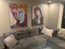 "Never Say Bye Bye"(David Bowie) and " Amazing Fantasy" (Mick Jagger) Pop art | Paintings by PIETRO ADAMO