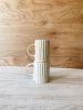 Ceramic Lined Mug in Oatmeal | Drinkware by Bridget Dorr. Item made of stoneware