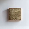 Gold Metallic Painting | Oil And Acrylic Painting in Paintings by Berezart. Item composed of canvas in minimalism or contemporary style