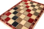 Vintage Gabbeh Tribal rug in Beige-Brown, Red and Gray | Area Rug in Rugs by Rug and Kilim