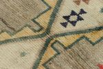 Vintage Gabbeh Persian Tribal Runner, Beige with DIamond | Area Rug in Rugs by Rug and Kilim