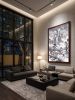 Large Winter Snow Landscape Shanshui Art on Silk/Xuan | Oil And Acrylic Painting in Paintings by Dynasty Artisan. Item made of wood & fabric compatible with contemporary and eclectic & maximalism style