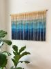 SHALLOWS Coastal Beach Boho Wall Hanging Tapestry | Wall Hangings by Wallflowers Hanging Art. Item made of wool with fiber works with boho & contemporary style
