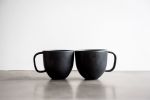 Black Matte Stoneware Coffee Mug | Drinkware by Creating Comfort Lab. Item composed of stoneware