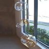 Cloud Chandelier, Large Hand-Blown Glass Pendants with LED | Pendants by Galilee Lighting. Item made of metal with glass works with modern style