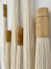 Bamboo and Wool Wall Art Set of 10, Modular Wall Installatio | Wall Sculpture in Wall Hangings by Olivia Fiber Art. Item composed of bamboo and cotton in boho or minimalism style