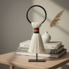 Metal Sculpture with natural raw cotton. | Sculptures by Sarmal Design. Item composed of wood and cotton in boho or country & farmhouse style