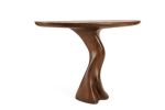 Haya Console Table, Solid Wood, Graphite Walnut Stained | Tables by Amorph. Item composed of wood