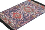 Rug & Kilim’s Tribal Rug in Blue and Red with Primitivist | Area Rug in Rugs by Rug and Kilim