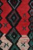 Vintage Mid-Century Moroccan Geometric Diamond Red Green | Area Rug in Rugs by Rug and Kilim
