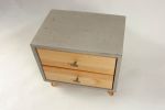 Dwarf2 | Nightstand in Storage by Curly Woods. Item made of oak wood & concrete compatible with mid century modern and industrial style