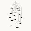 Emily V12 Pendant Light – High Gloss Custom | Chandeliers by MOSS Objects. Item made of oak wood with steel works with contemporary & modern style