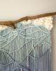 Water Inspired Macramé Wall Hanging with Driftwood | Macrame Wall Hanging in Wall Hangings by Calla Michaelides Lokku. Item made of wood with cotton