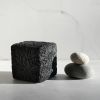 The Small Black Cube Sculpture | Sculptures by Carolyn Powers Designs. Item made of concrete compatible with minimalism and contemporary style
