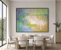 Floral Abstract Landscape Painting Etude by Dorothy Fagan | Mixed Media in Paintings by Dorothy Fagan Fine Arts. Item composed of canvas compatible with mid century modern and contemporary style