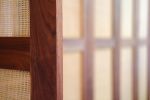 Walnut and cane doors | Furniture by Alder & Oil
