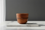 Cherrywood Honey Jar with Gold Accents – Hand‑Turned | Cups by Holzkunst Samuel Meisinger. Item made of wood works with minimalism & art deco style