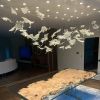 Maple Leaf Murano Glass Chandeliers for Modern Dining room. | Chandeliers by Galilee Lighting. Item made of glass
