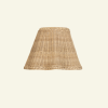 Wave Rattan Lampshade (Medium) | Lighting by Hastshilp. Item composed of wood