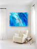 'Rain' | Paintings by Christina Twomey Art + Design. Item made of birch wood compatible with minimalism and contemporary style