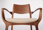 Post-Modern Style Aurora Chair in Walnut Finish with Wooden | Armchair in Chairs by SIMONINI. Item composed of walnut and fabric